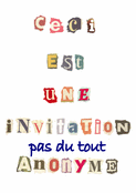 Invitation cr&eacute;ative et pleine de surprises